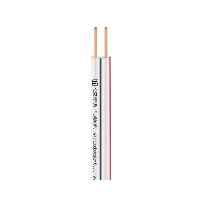 Adam Hall Cables KLS 215 FLW - Kabel głośnikowy 2 x 1,5 mm², biały